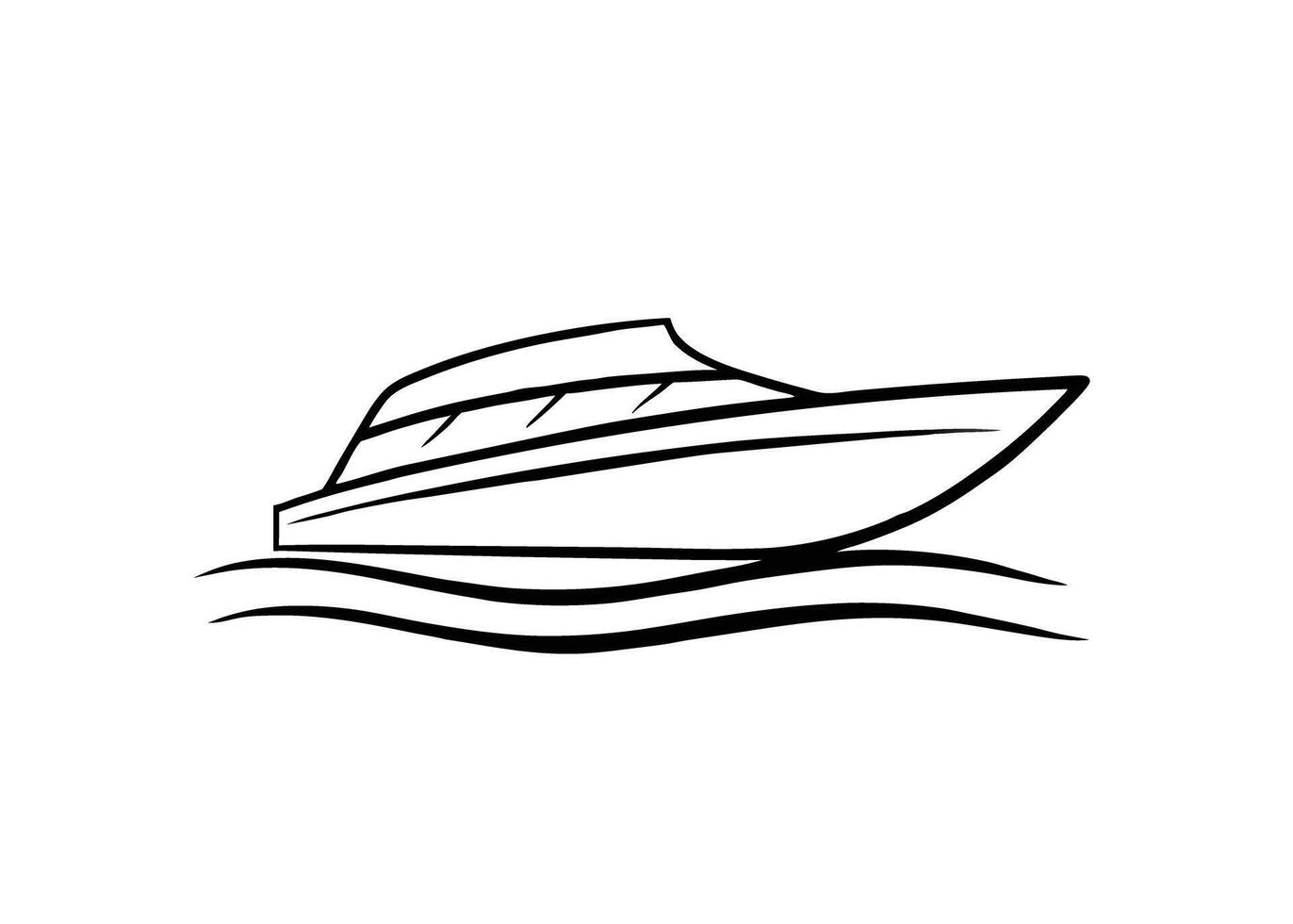 Sophisticated catamaran illustration with soft flowing lines and a serene maritime aura for charm vector