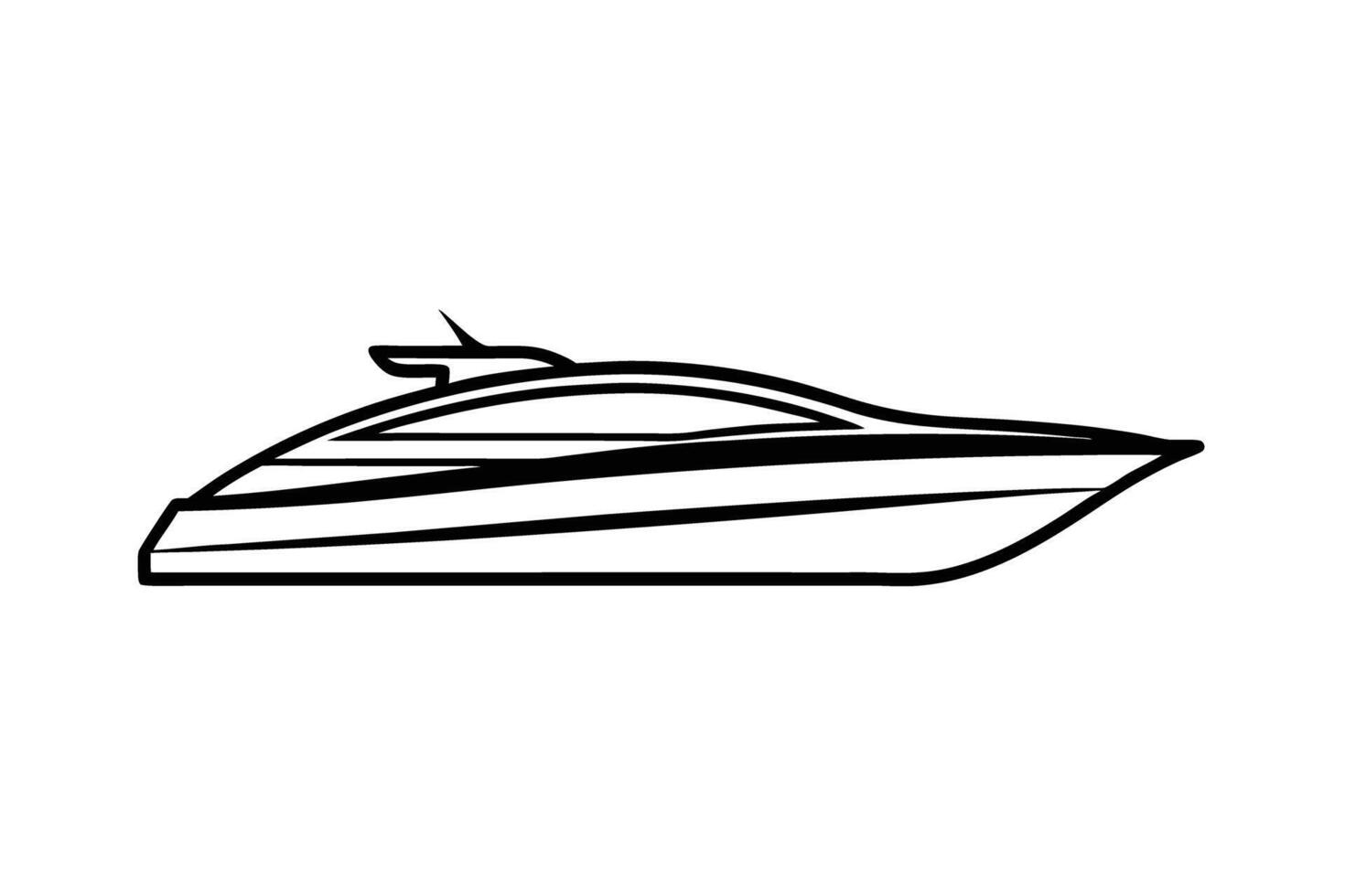 Sophisticated catamaran illustration with smooth balanced composition and refined nautical detailing for discerning buyers vector