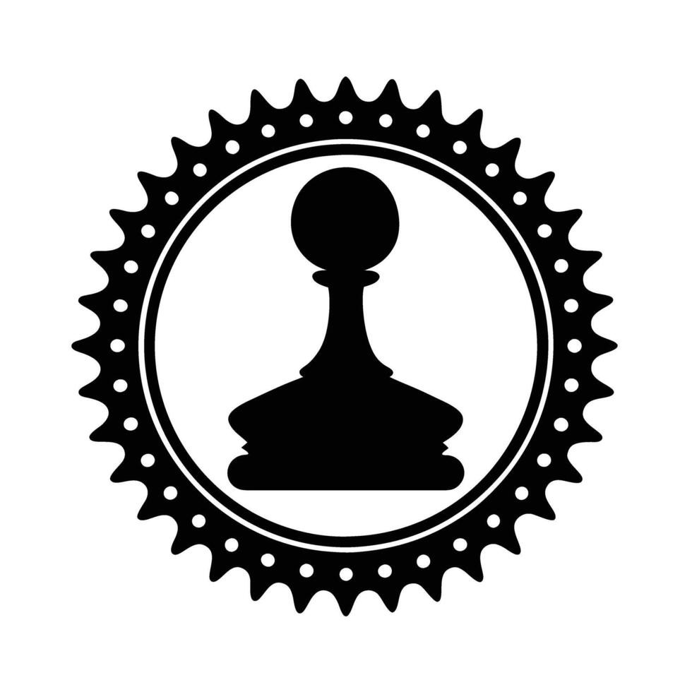 Modern stamp silhouette conveying official business endorsement and trust vector