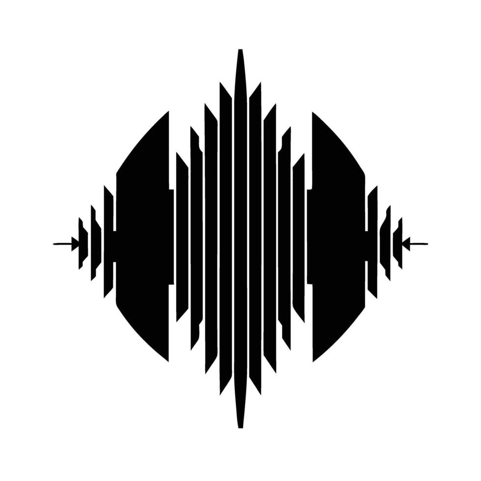 Business silhouette of soundwave icon representing public speech for effective communication vector