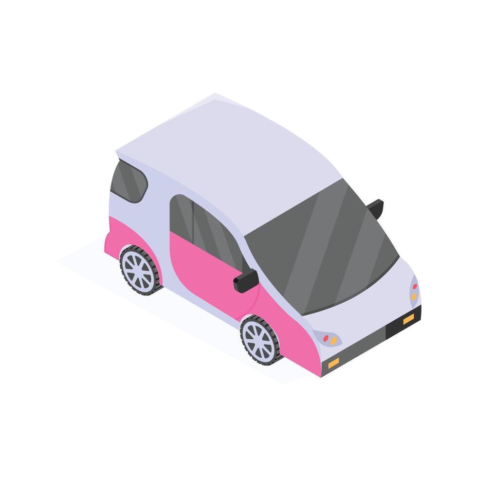 Grab this amazing icon of electric car in modern style vector