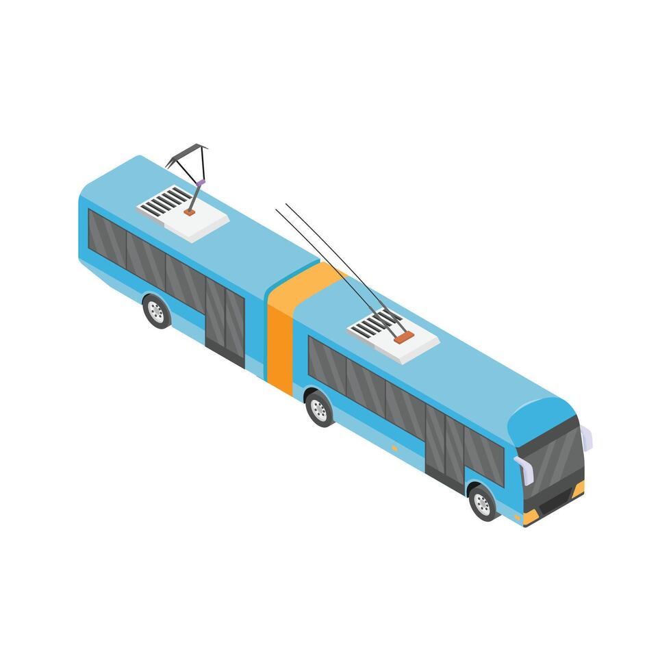 Get this amazing icon of tram, electric powered public transportation, vector