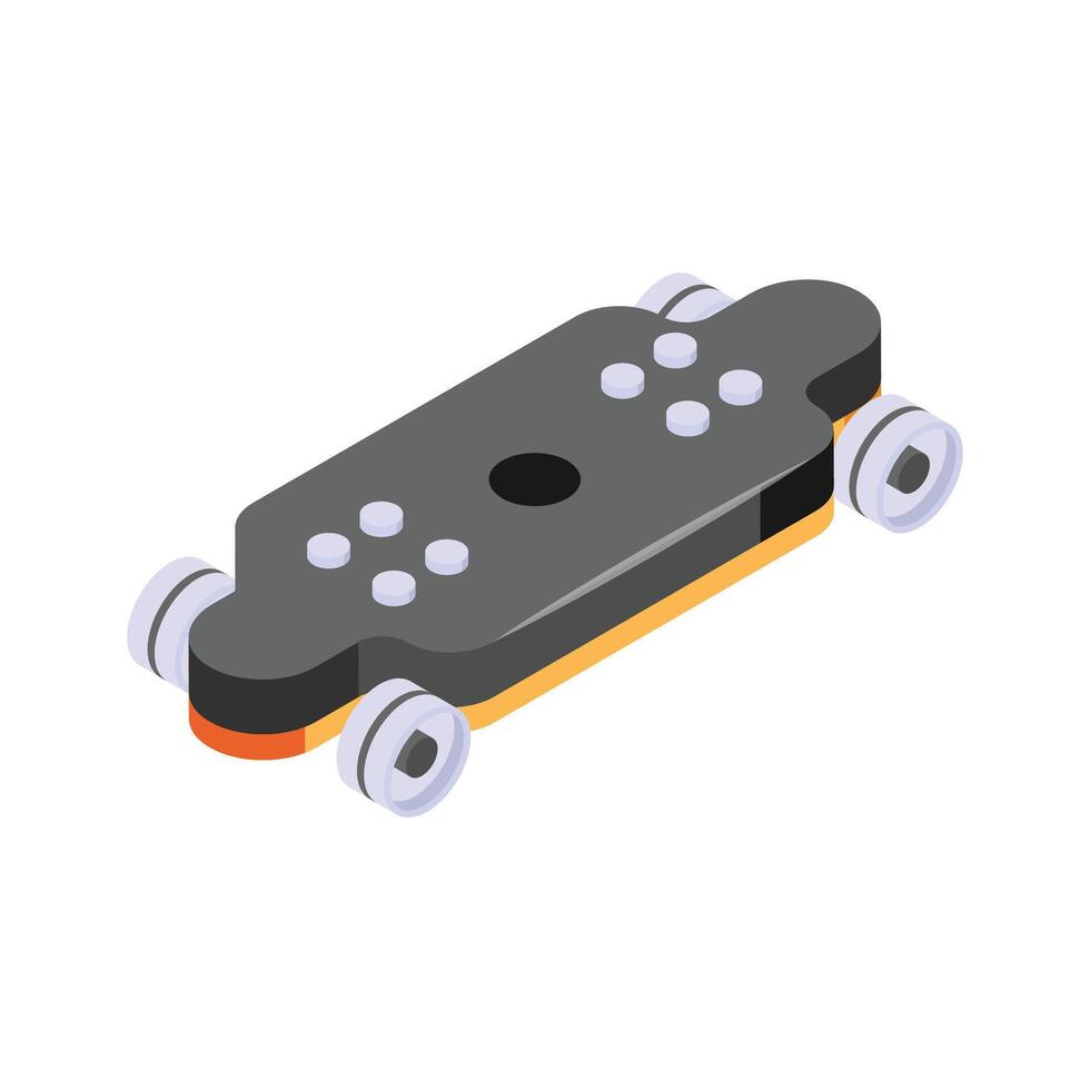 Get this creative icon of skateboard in modern style, ready to use vector