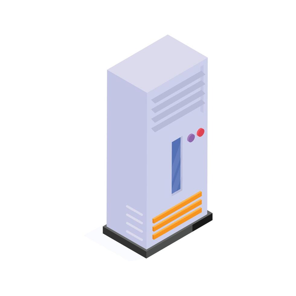 Take a look at this amazing icon of electric air conditioner vector