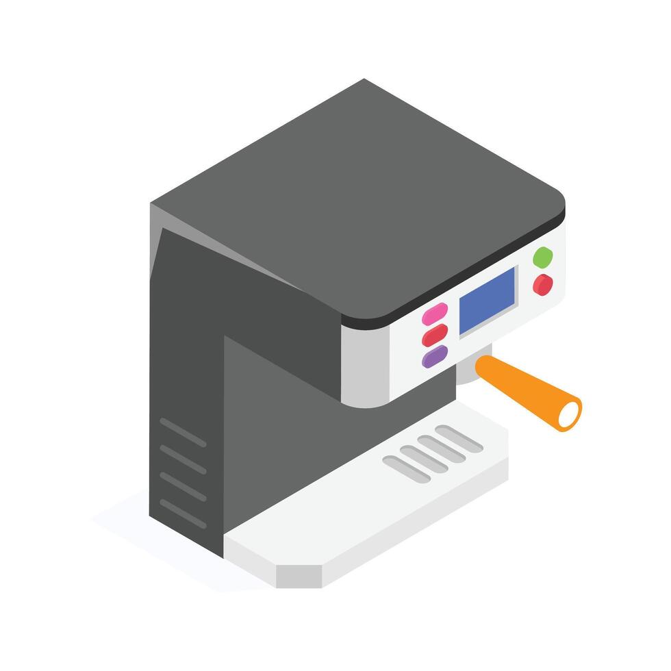 Get this amazing icon of coffee machine in modern design style vector