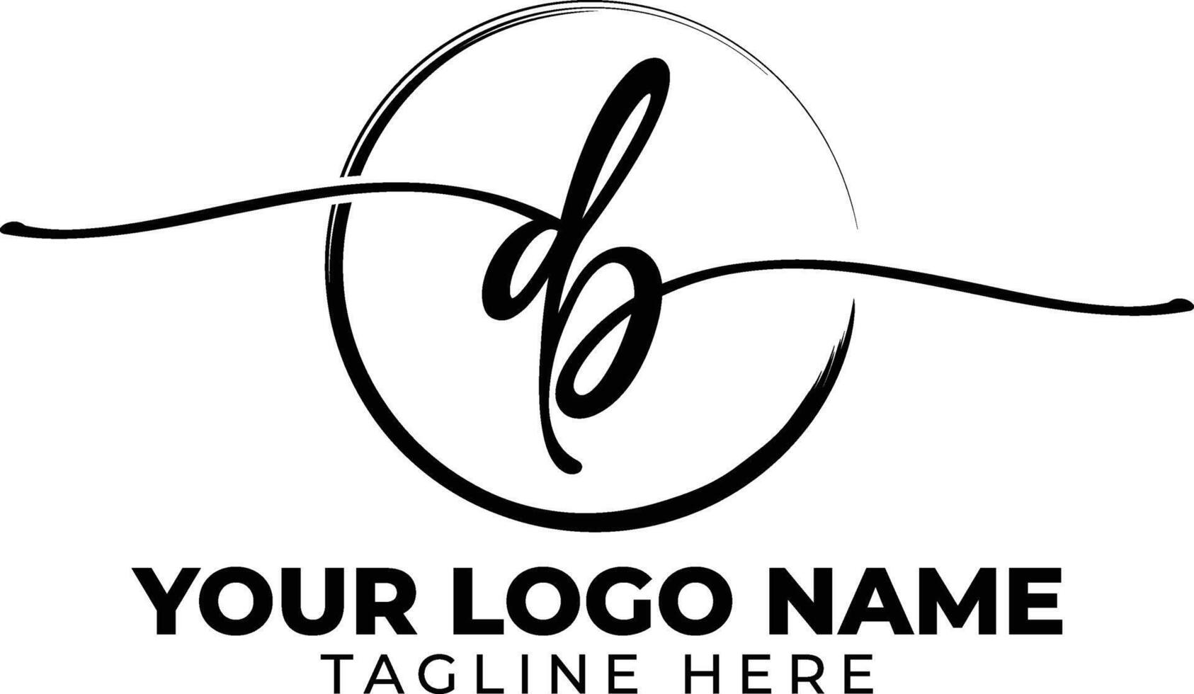 Letter DB, BD luxury creative modern logo design vector