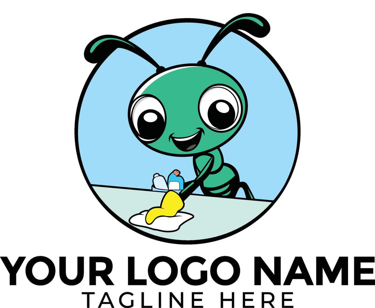 Cleaning Ant illustration vector
