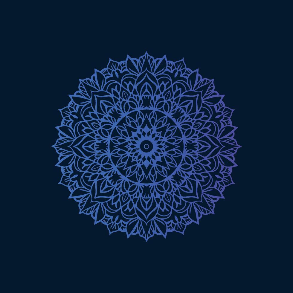 A blue and purple circular design on a dark background vector