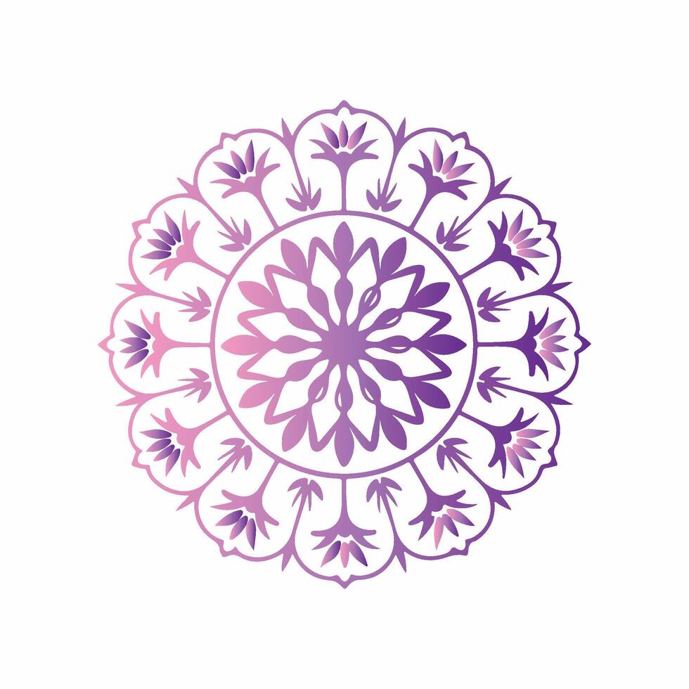 A purple and pink flower design on a white background vector