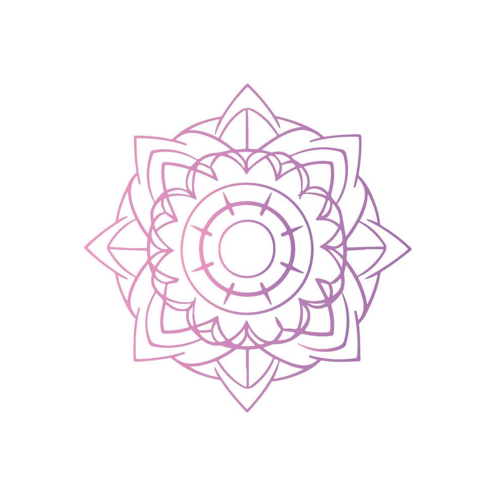 A purple and pink flower design on a white background vector