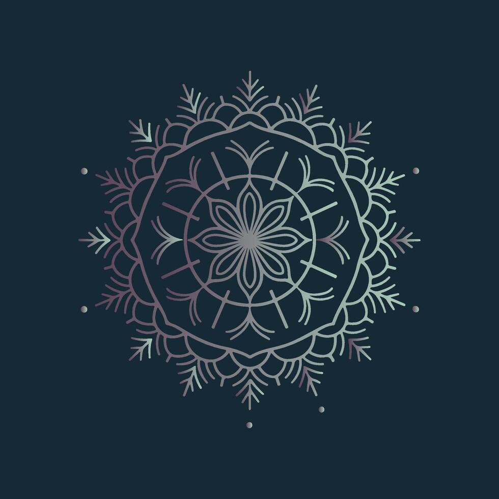 A flower design on a dark background vector