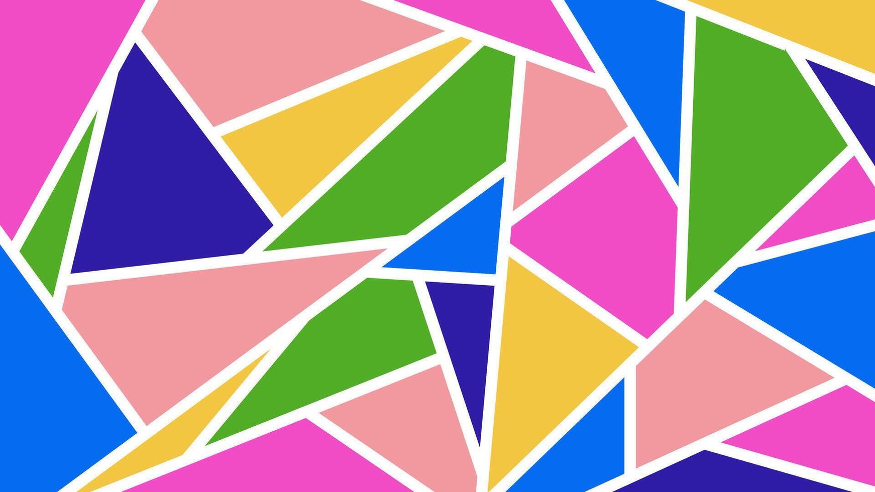 Colorful bright mosaic wallpaper design. Abstract colorful polygonal texture vector