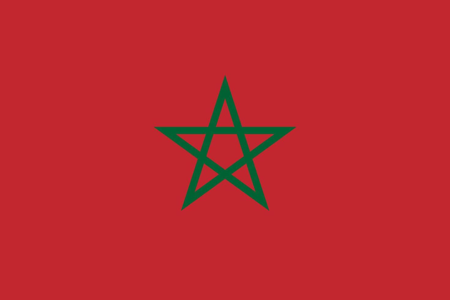 Flag of Morocco vector