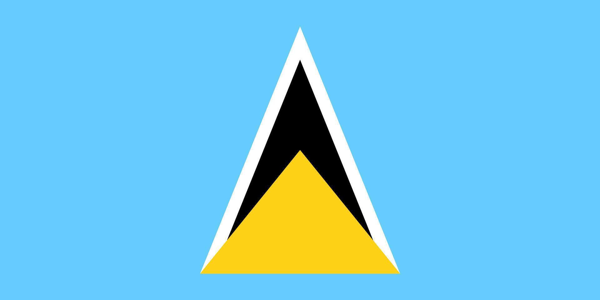 Flag of Saint Lucia vector