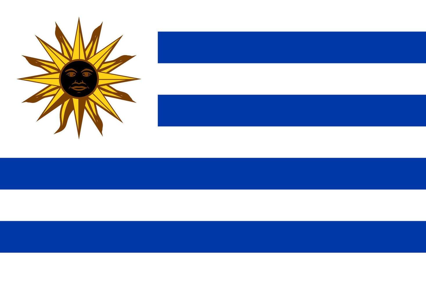 Flag of Uruguay vector