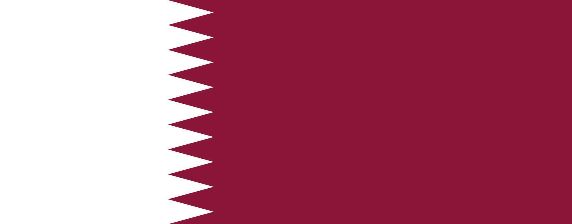 Flag of Qatar vector