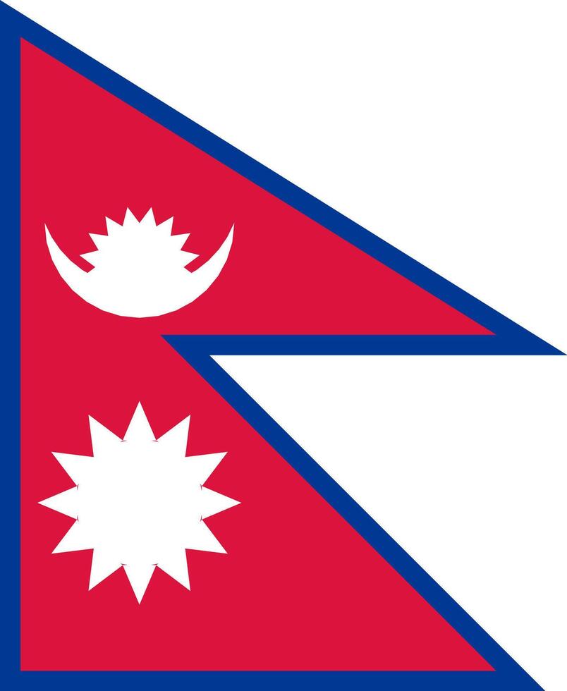 Flag of Nepal vector