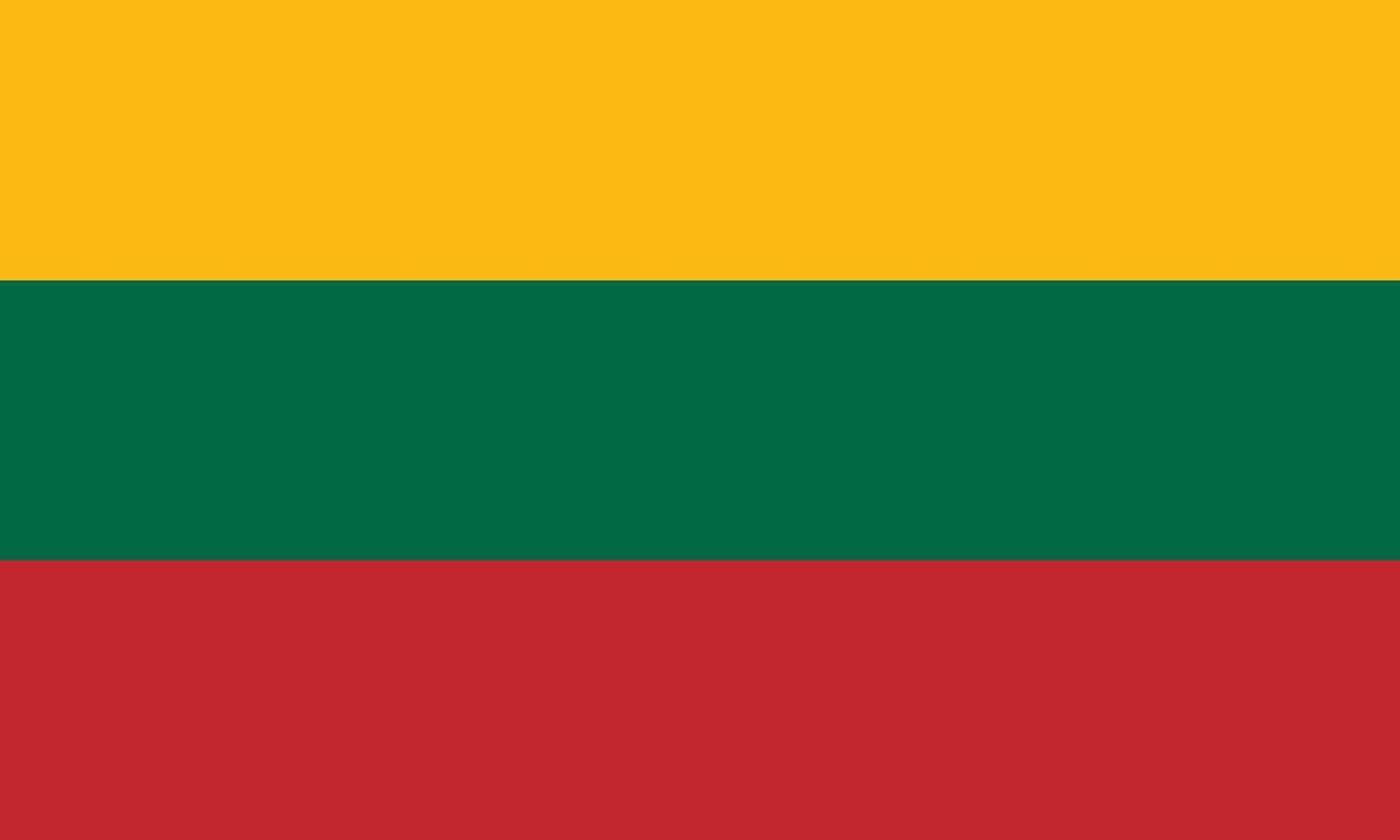 Flag of Lithuania vector