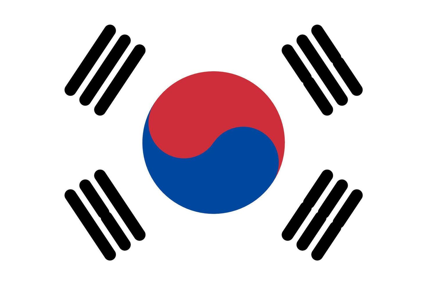Flag of South Korea vector