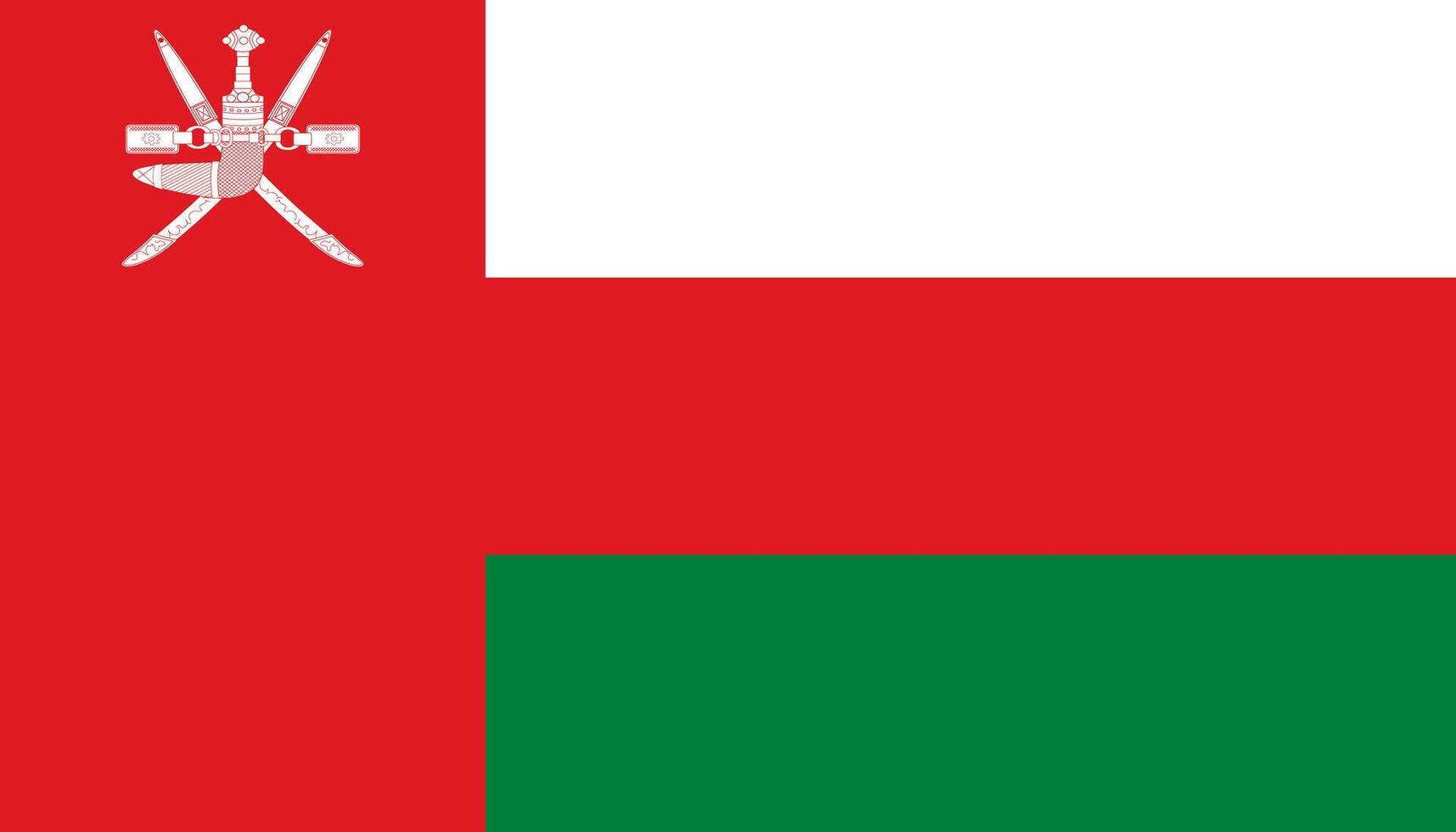 Flag of Oman vector