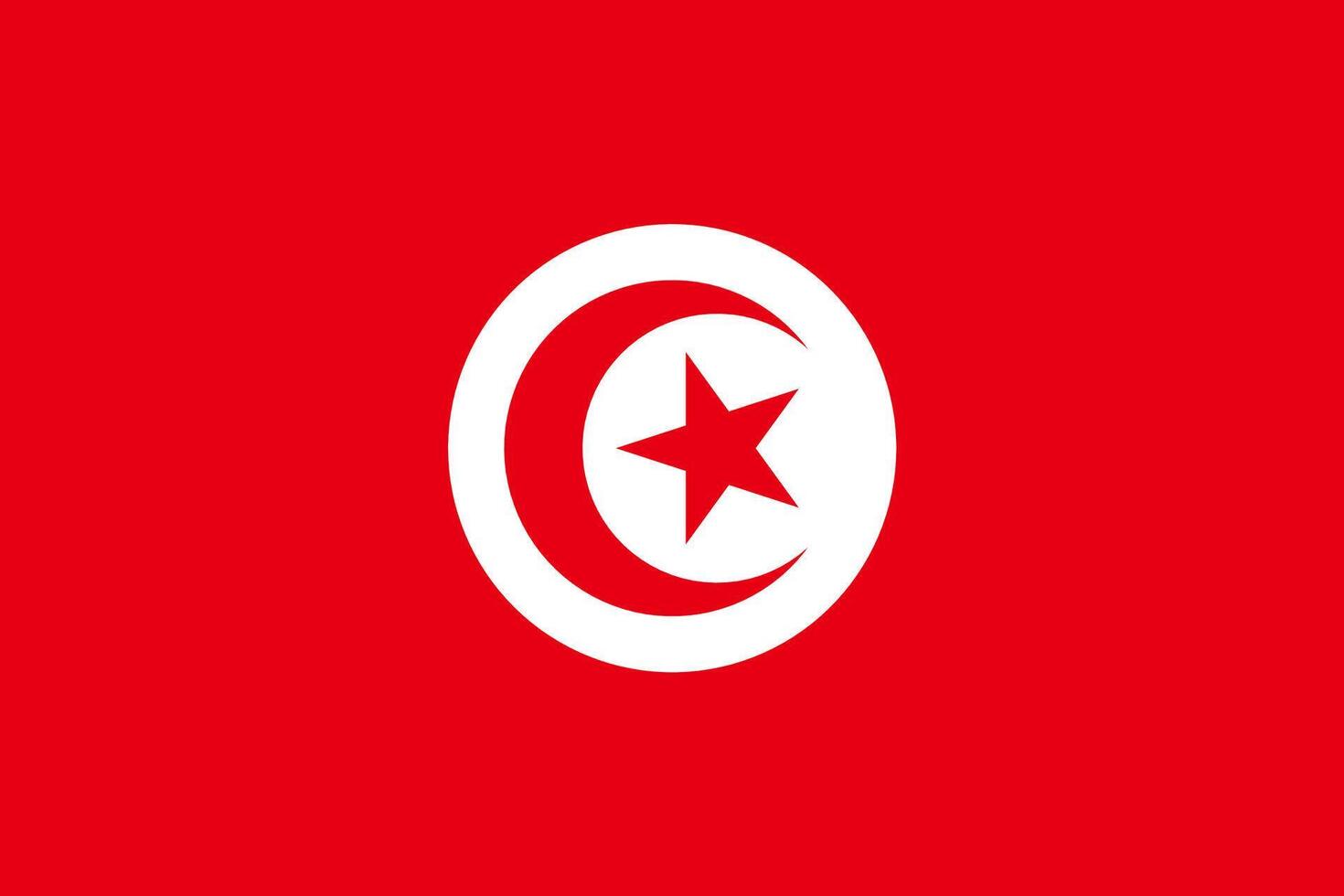 Flag of Tunisia vector