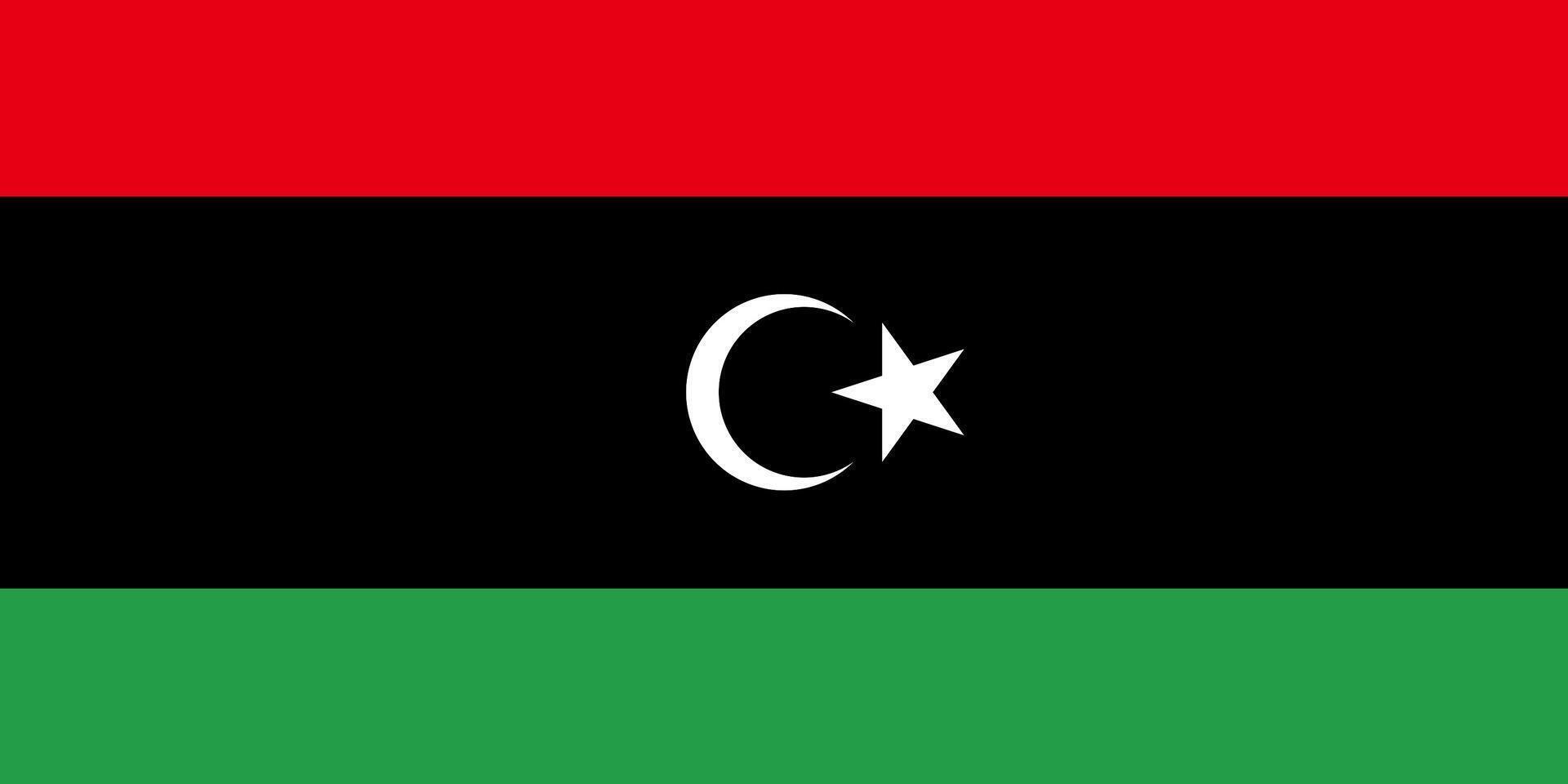 Flag of Libya vector
