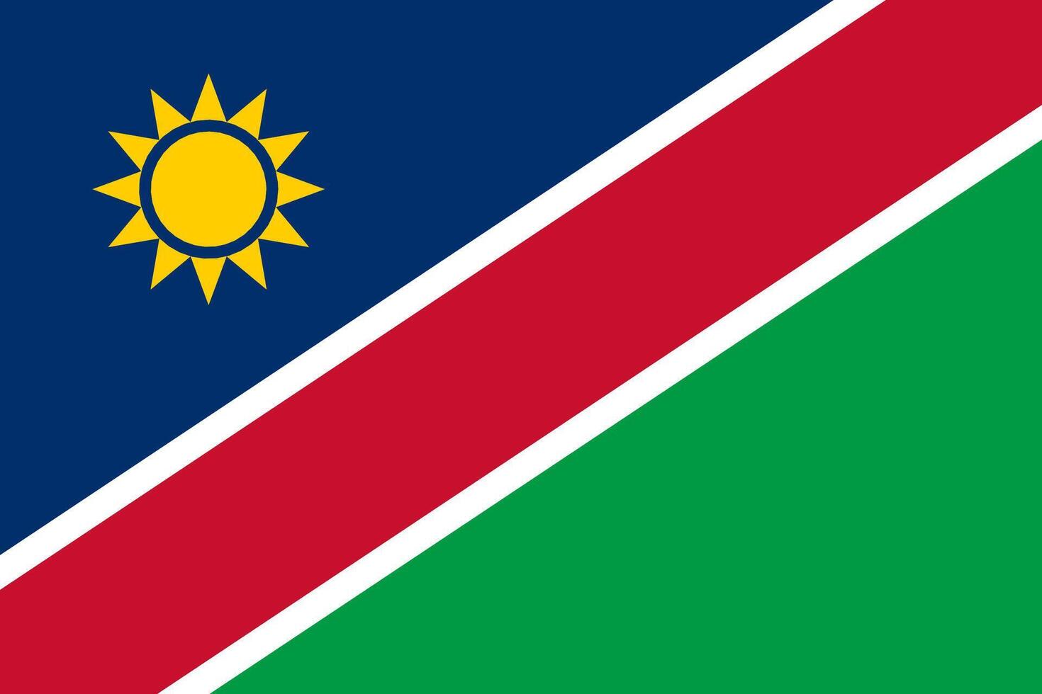 Flag of Namibia vector