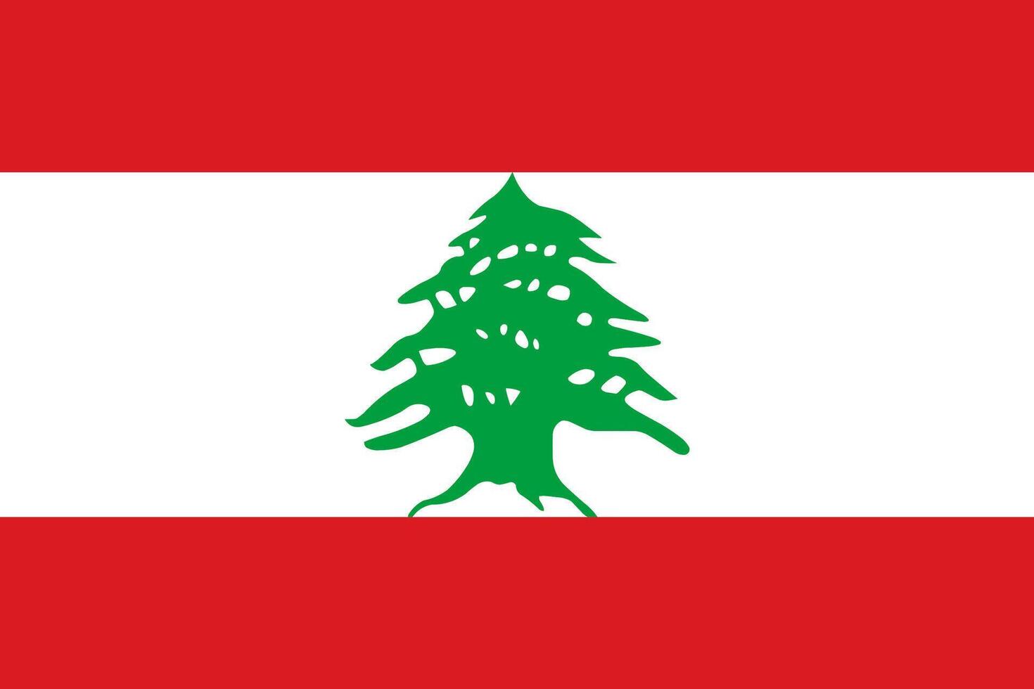 Flag of Lebanon vector