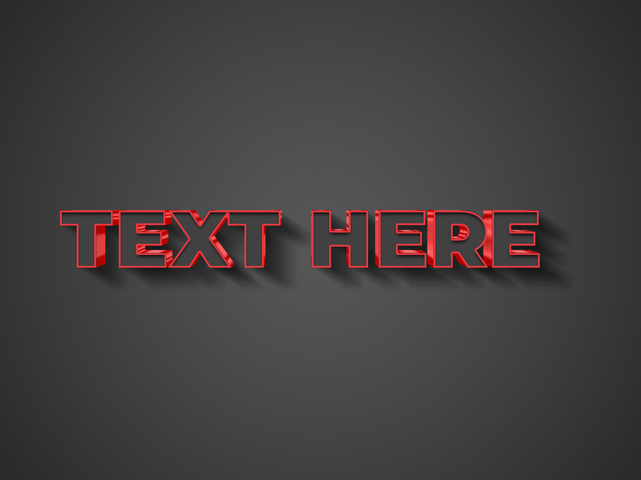 Cinematic 3D Layered Text psd