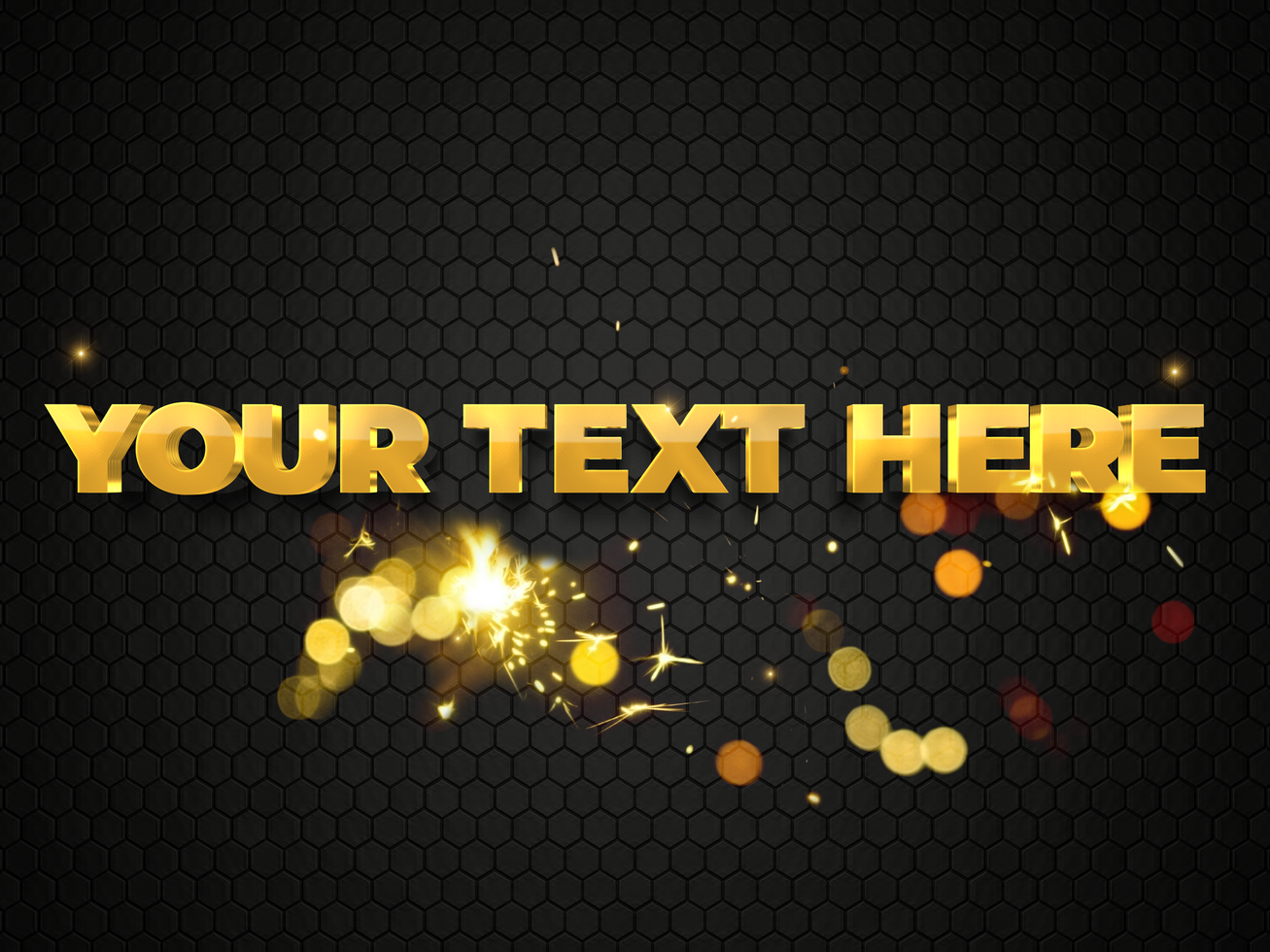 Bold 3D Extrude Text Effect psd