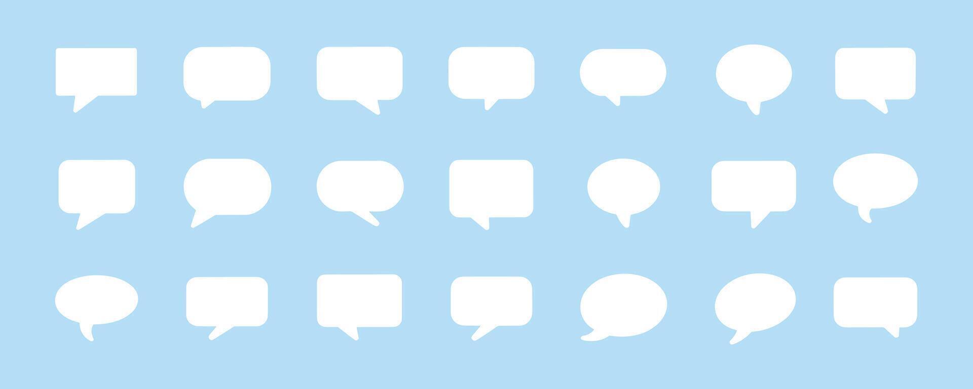 Speech bubble, speech, chat bubble line art icon for apps and websites. Message comments chat box illustration 10 EPS . vector