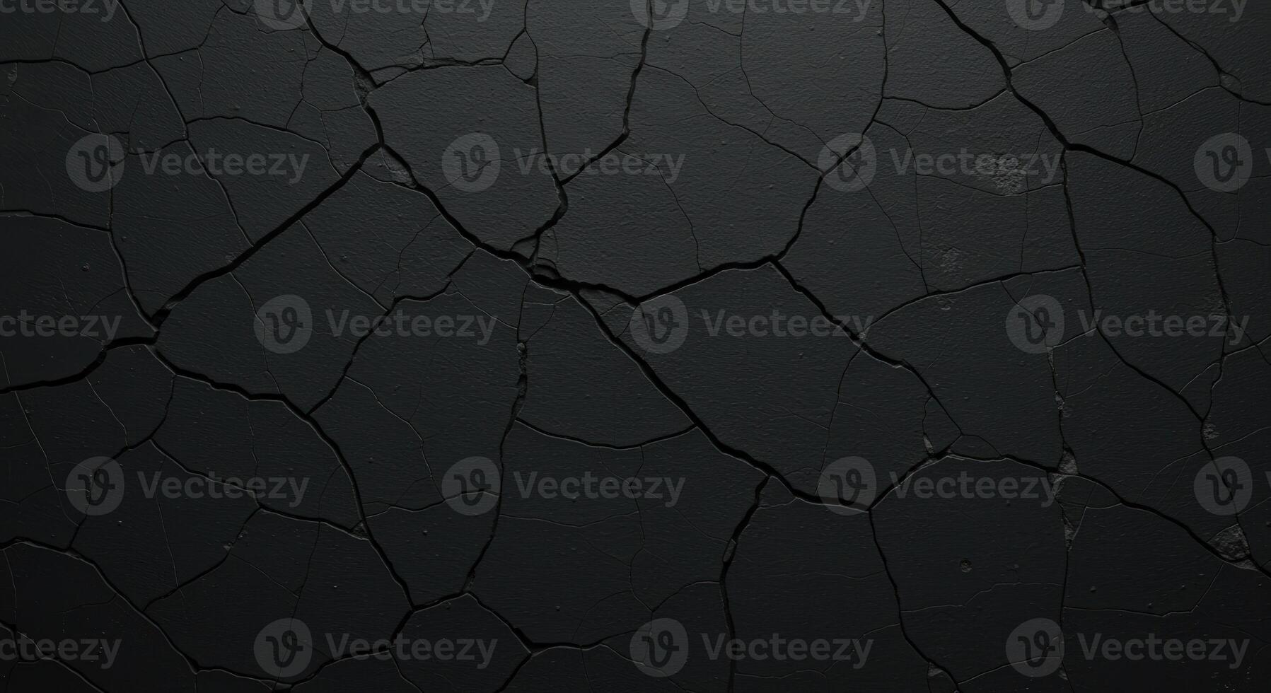 Cracked black wall background photo