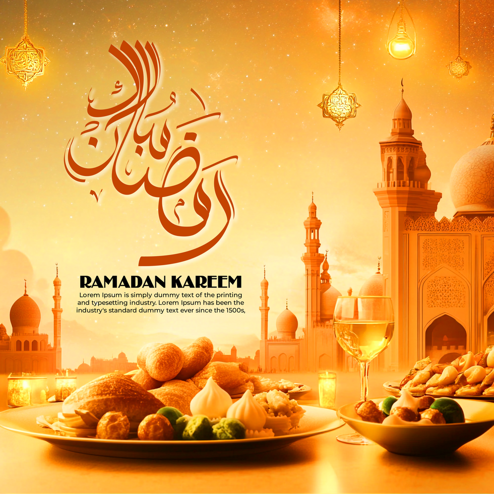 Purify Your Soul, Ramadan Kareem Post or Banner Design psd