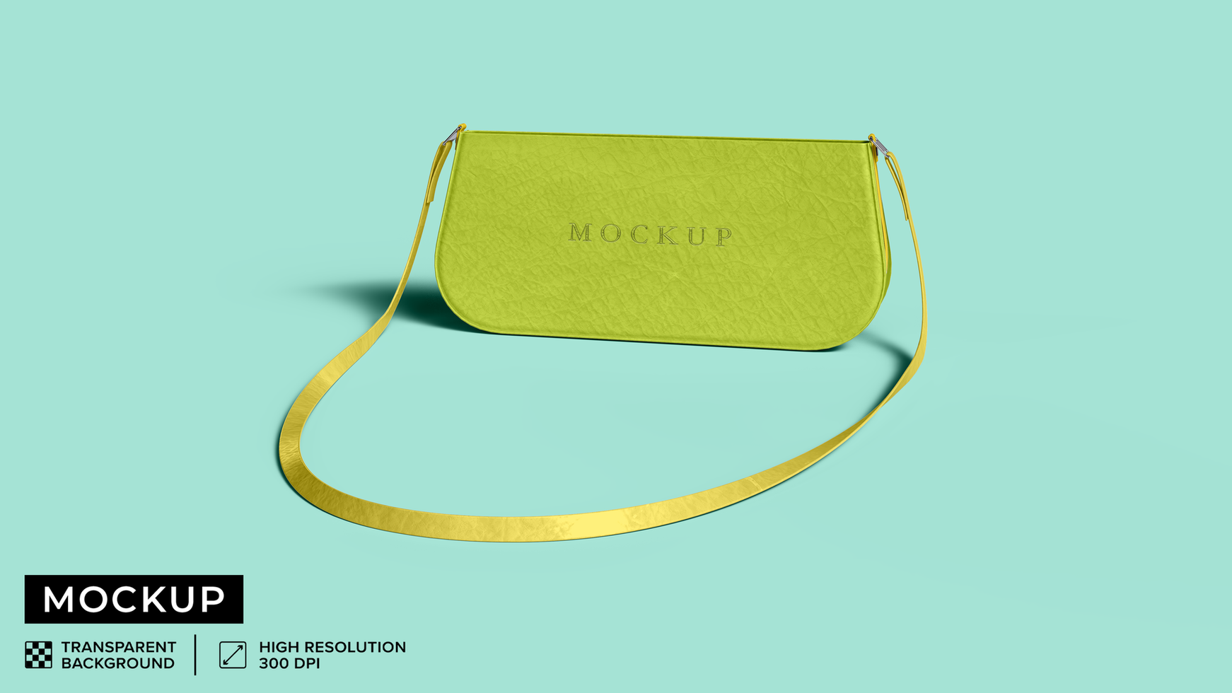 mockup mini bag with handle on set, back view psd