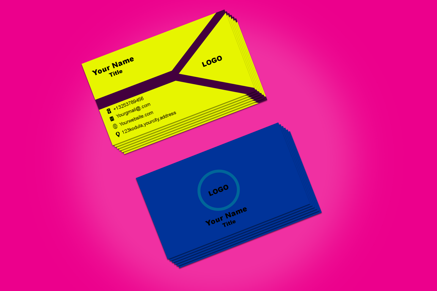 Mockup Business Card Design psd