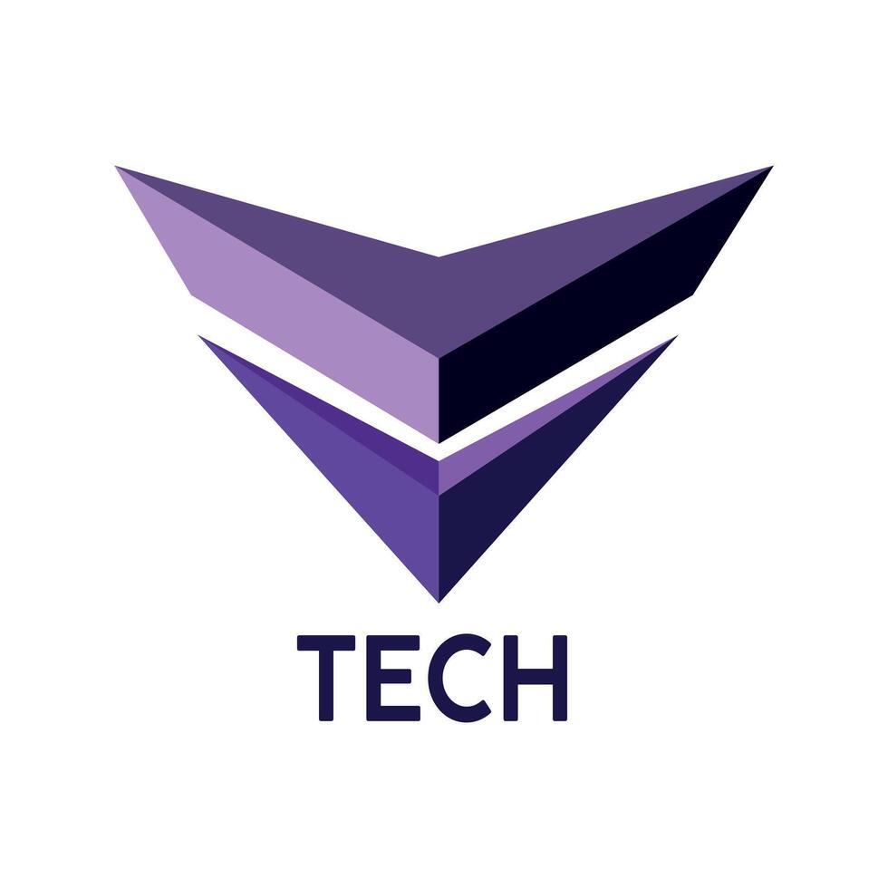 Tech logo design art vector