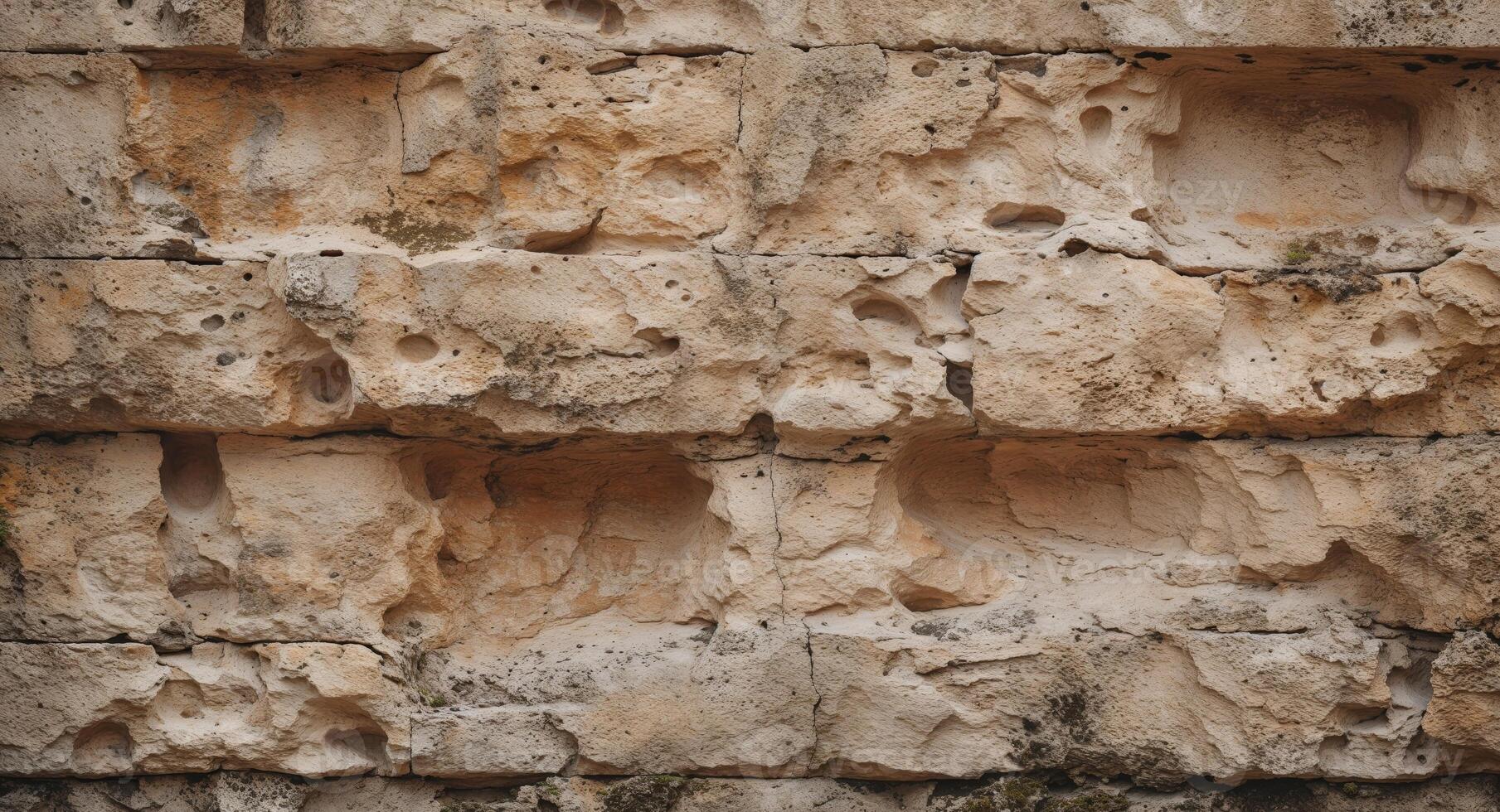 A close up of a wall with holes in it photo