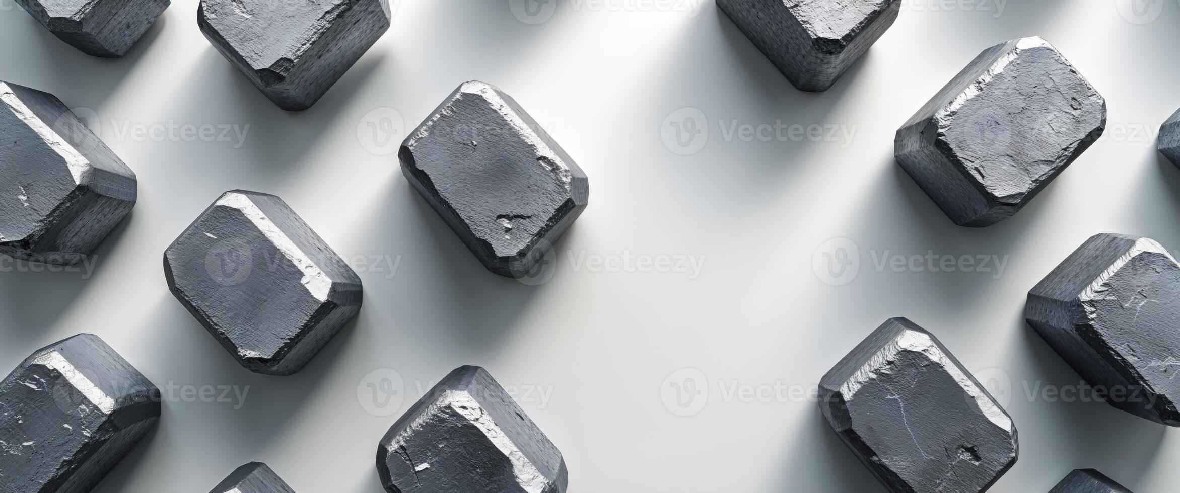 A group of black and gray metal bars photo
