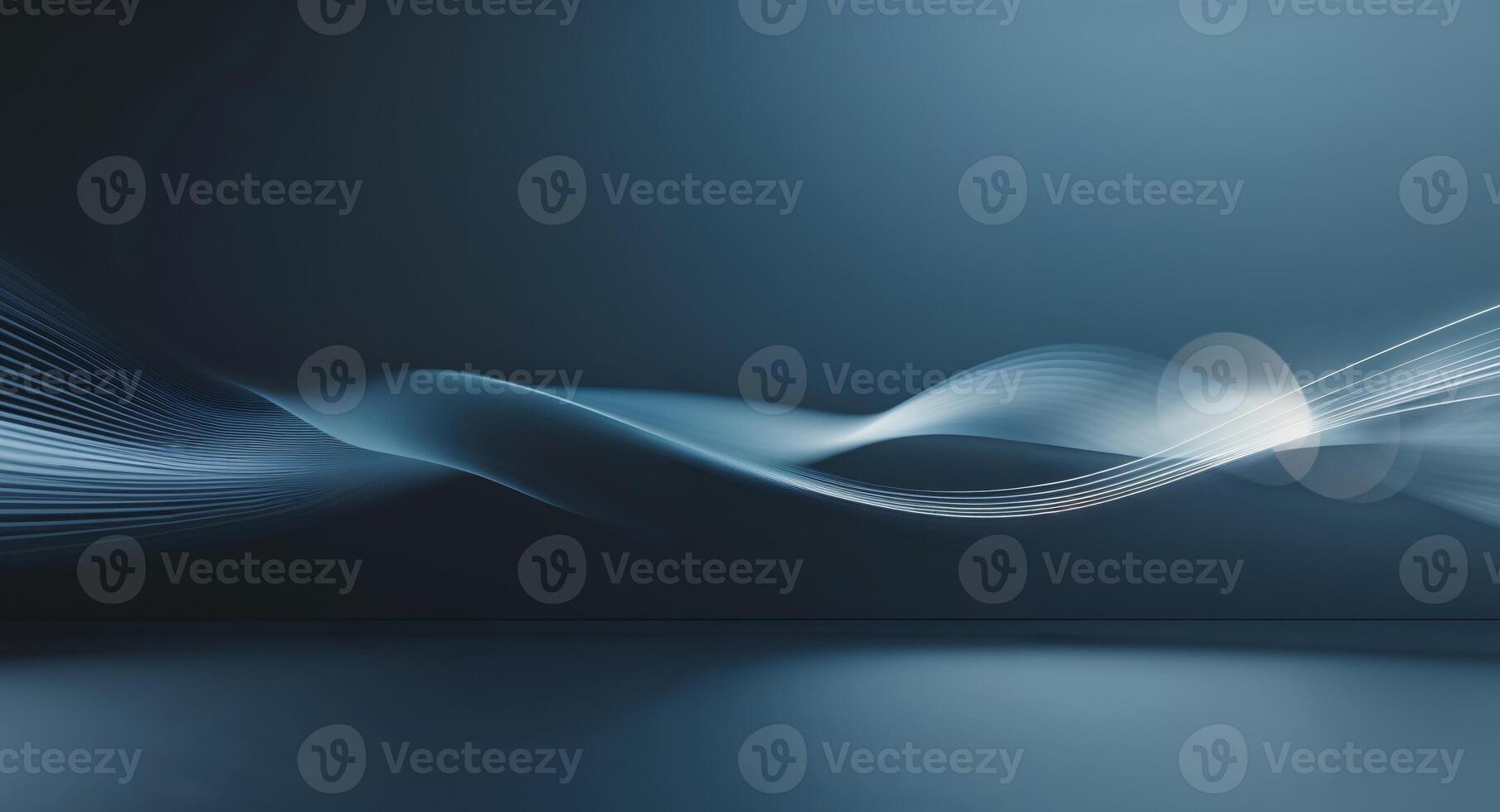 Abstract background with light waves photo