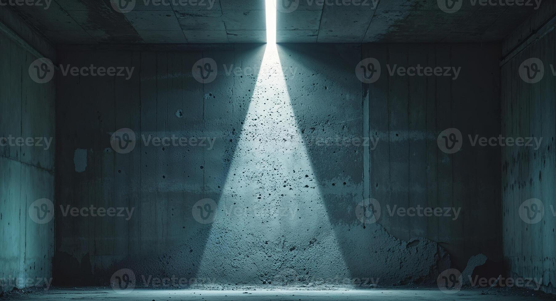 A light shines through a dark tunnel photo