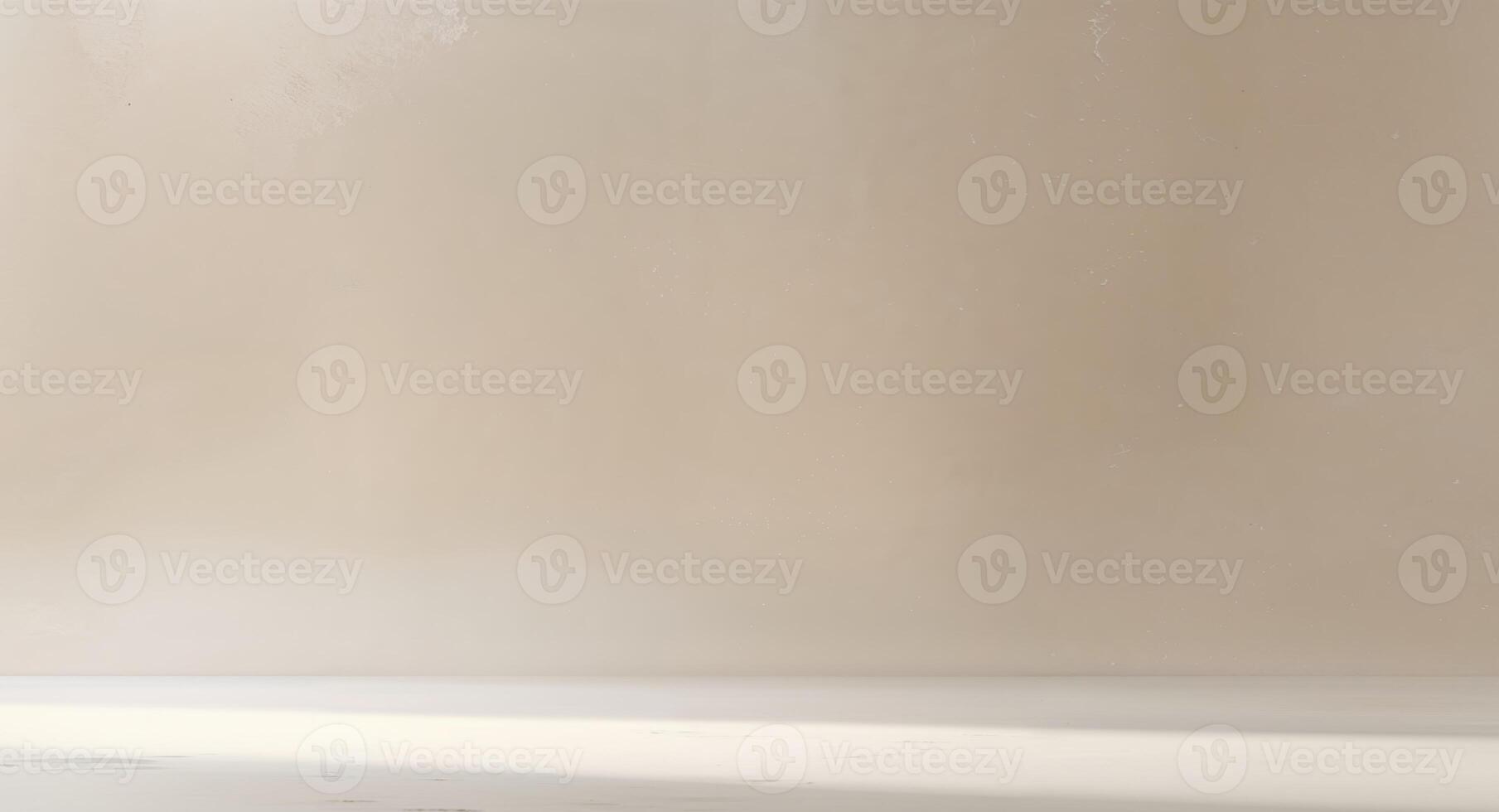 A clean and calming aesthetic background with soft beige tones. photo