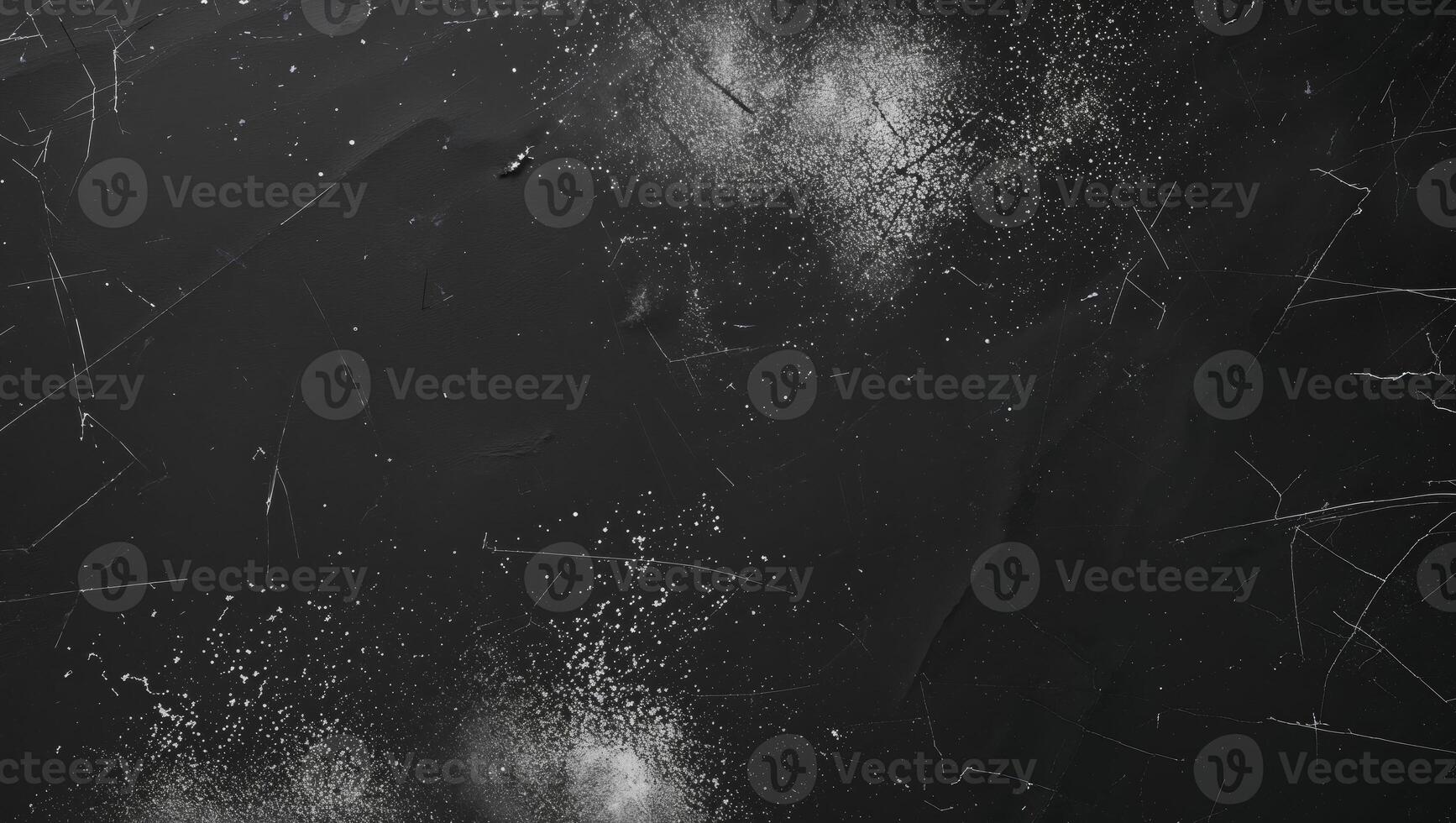white dust and scratches for overlays on black background. photo