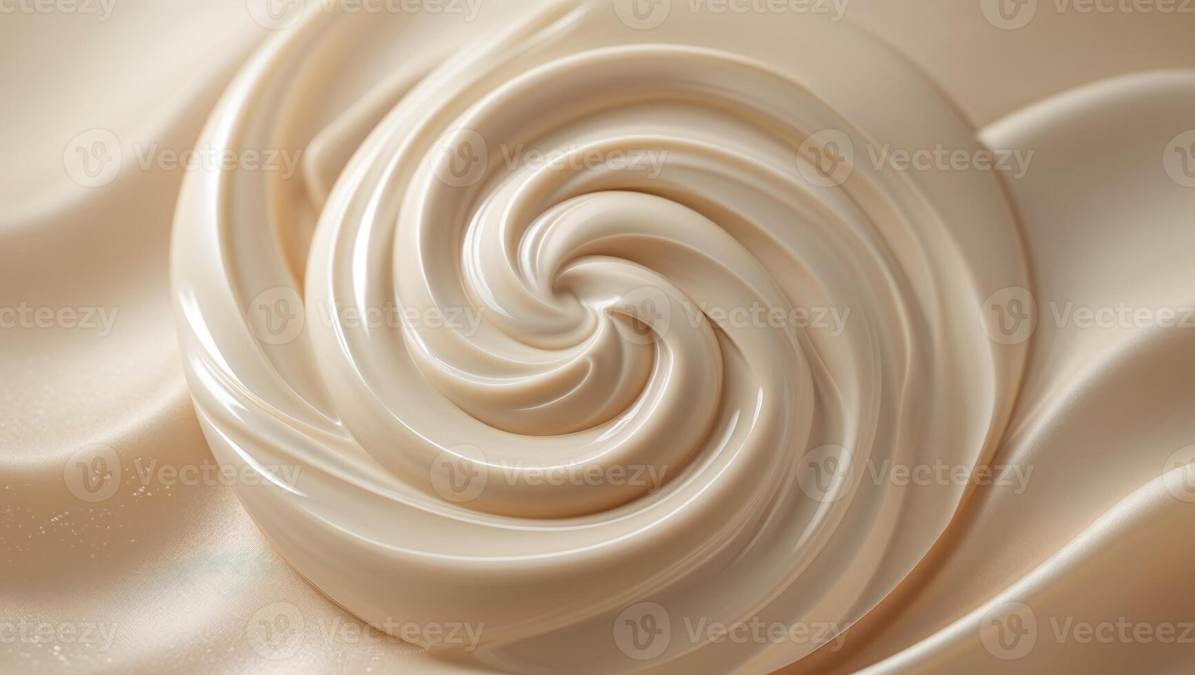 Creamy Beige Cosmetic Product Swirl Background photo