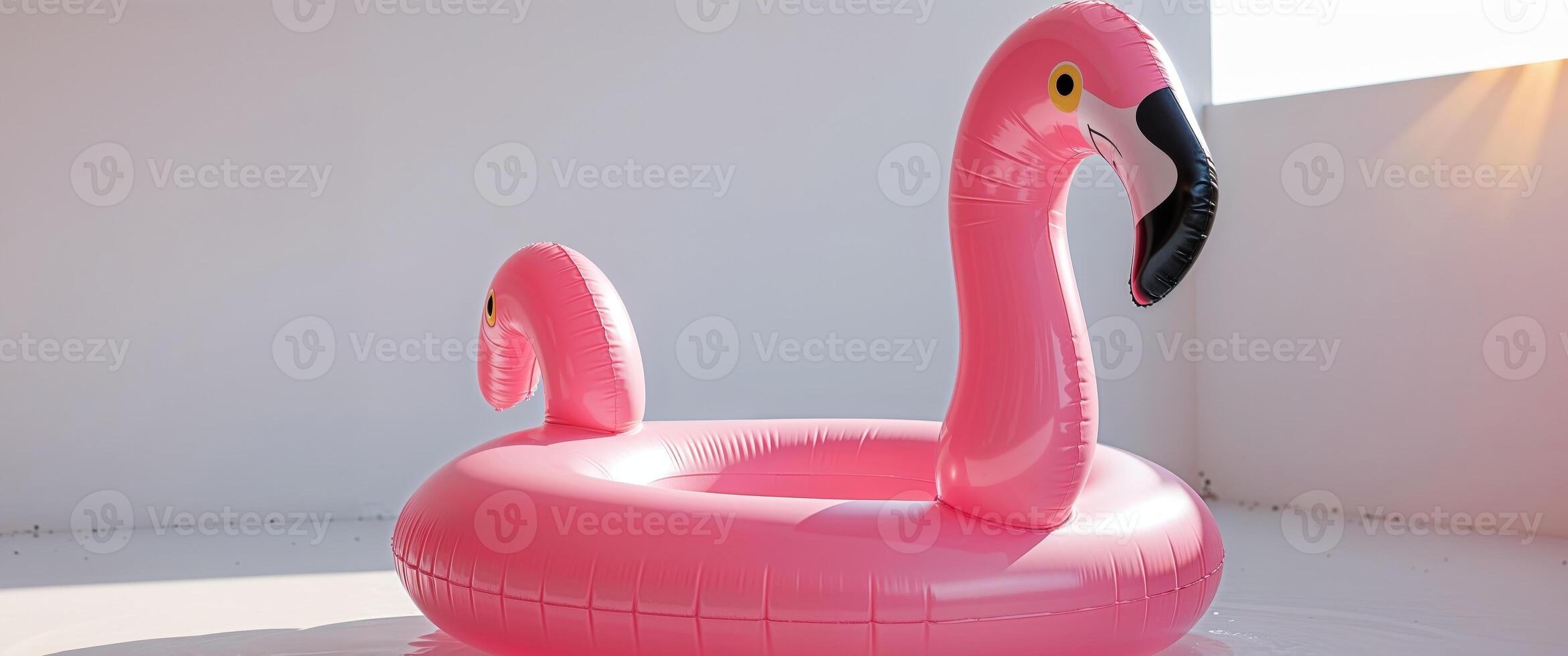 Inflatable Pink Flamingo Pool Float Summer Fun photo