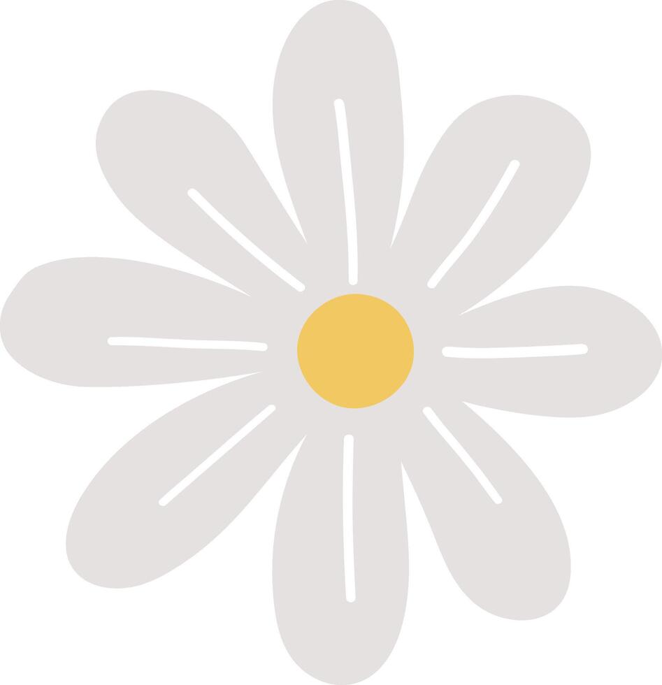 Flower, healthy product, healthy life element, cartoon style, vector