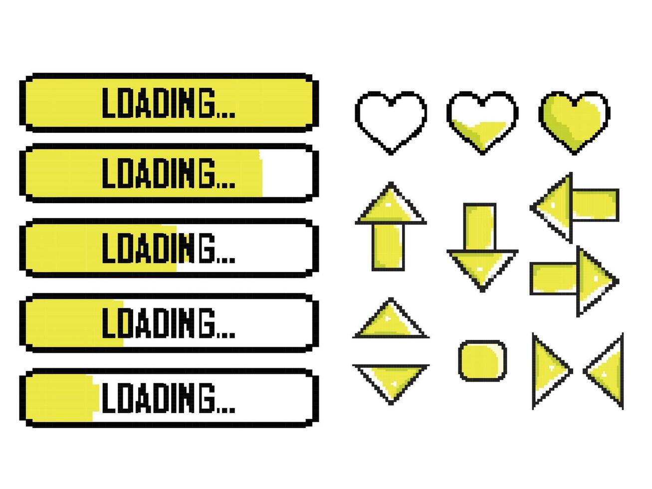 game icon pixel art vector