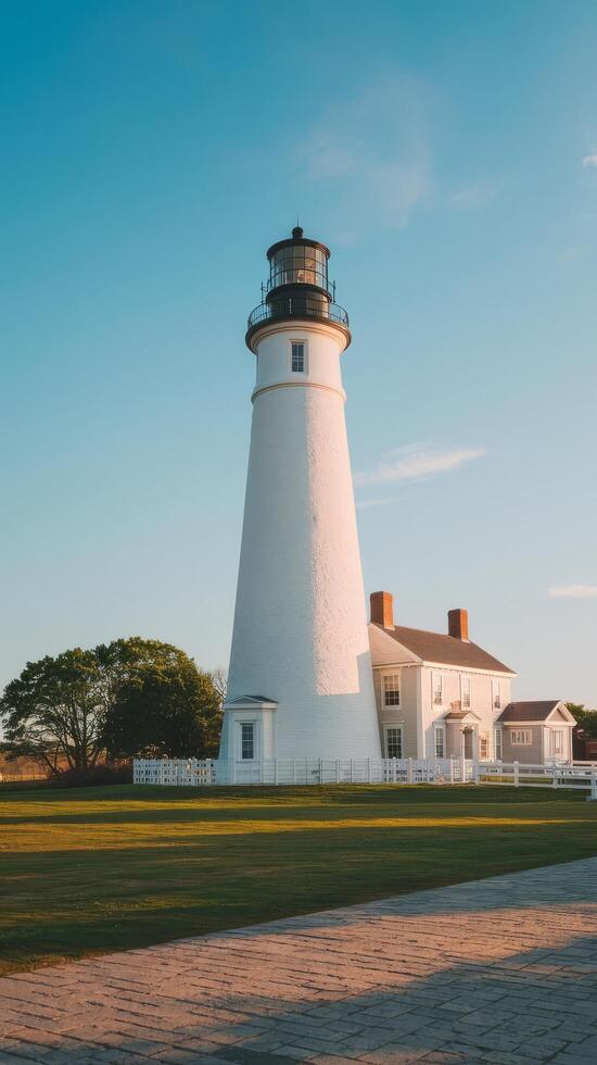 Sandy hook lighthouse museum it is the oldest lighthouse still working now sandy hook is located in highlands in monmouth county of new jersey usa photo