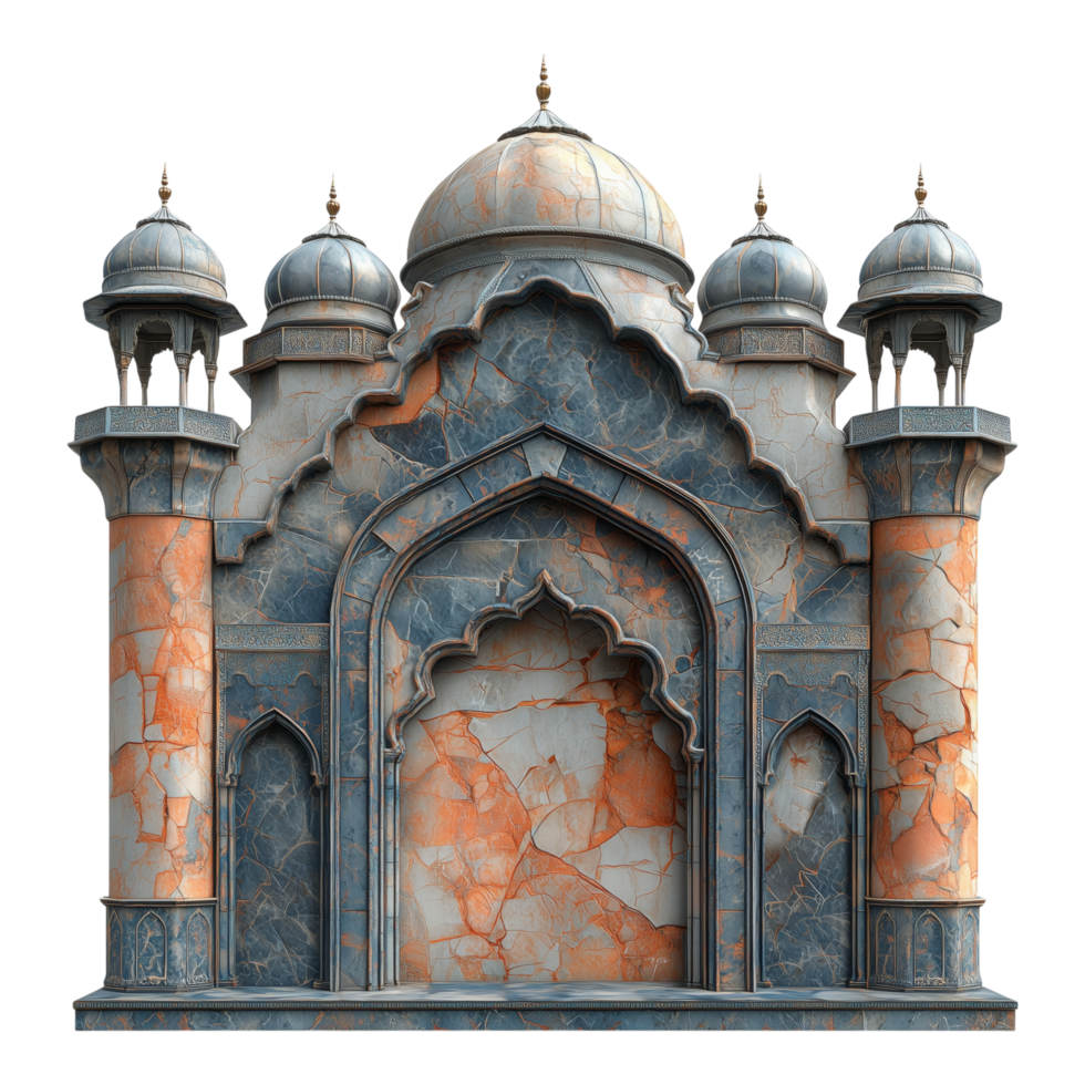 An ornate stone structure reminiscent of a Mughal architectural design png