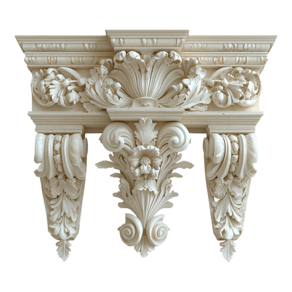 Elaborate architectural structure showcasing detailed ornate carvings and decorations png
