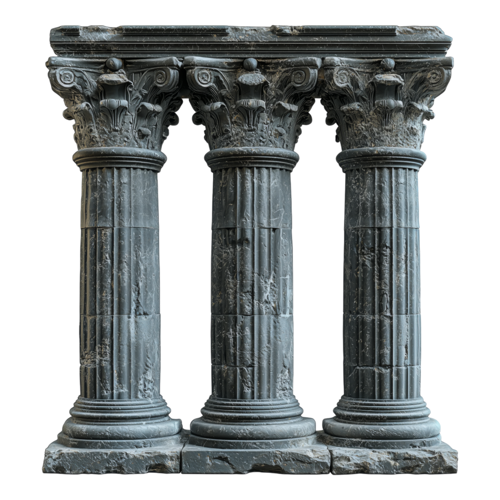 Ancient marble columns architecture showcases classical architecture aesthetics details png